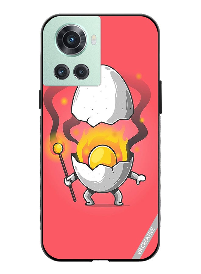 VR CREATIVE Protective Case Cover For OnePlus Ace Cute Fire Egg Design Multicolour - Image 1