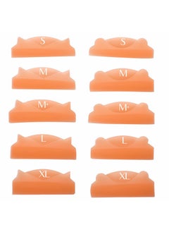 ICONSIAM Lash Lift Pad Eyelash Lift Shield 5 Sizes Perm Rod Diy Lash Lifting At Home Softer Perming Curlers Fit Eyes Reusable Silicone Roller Orange Flat C Curl Work With Glue Balm Very Well  - Image 1