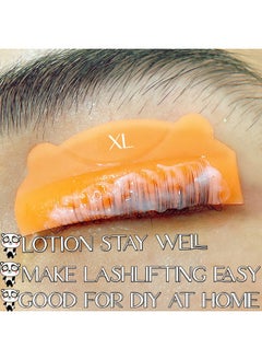 ICONSIAM Lash Lift Pad Eyelash Lift Shield 5 Sizes Perm Rod Diy Lash Lifting At Home Softer Perming Curlers Fit Eyes Reusable Silicone Roller Orange Flat C Curl Work With Glue Balm Very Well  - Image 5