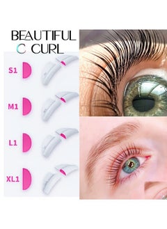 ICONSIAM Lash Lift Pad Eyelash Lift Shield 5 Sizes Perm Rod Diy Lash Lifting At Home Softer Perming Curlers Fit Eyes Reusable Silicone Roller Orange Flat C Curl Work With Glue Balm Very Well  - Image 3
