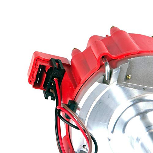 MAS Ignition Distributor w/Cap & Rotor Compatible with Ford 351C 351M 400 429 460 HEI 65,000 Volt Coil KA-1046013 PE332U JM6506BL 351CBLHEI0 - Image 5