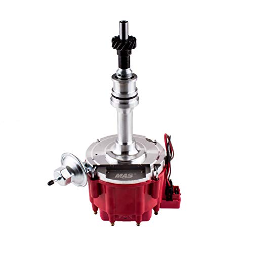 MAS Ignition Distributor w/Cap & Rotor Compatible with Ford 351C 351M 400 429 460 HEI 65,000 Volt Coil KA-1046013 PE332U JM6506BL 351CBLHEI0 - Image 3