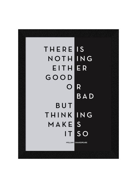 ArtX Paper Good or Bad Motivational Quotes Frames For Study Room Ofiice Classroom Study Room Multicolor Inspirational A4 10x13 In Set of 1