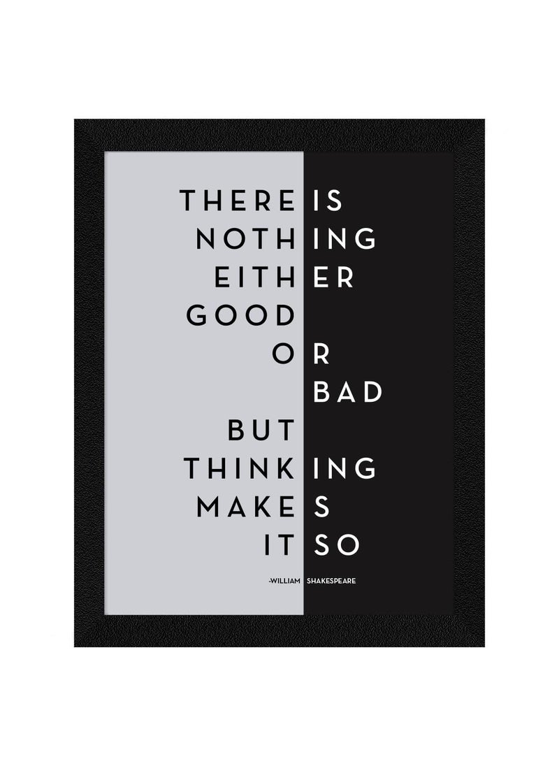 ArtX ArtX Paper Good or Bad Motivational Quotes Frames For Study Room Ofiice Classroom Study Room Multicolor Inspirational A4 10x13 In Set of 1  - Image 1