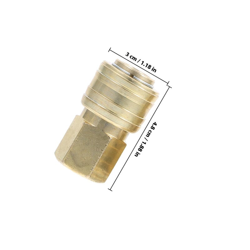 Copper Plated Quick Hose Connector Set 10pcs Air Compressor Fittings For Tool Repair - Image 3