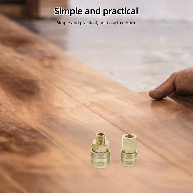 Copper Plated Quick Hose Connector Set 10pcs Air Compressor Fittings For Tool Repair - Image 5
