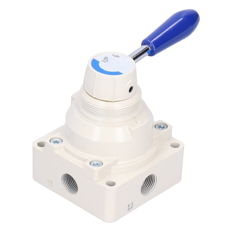 Manual Valve: Cast Iron Thread Connection - Precision Air Flow Control Joystick Operated Reversing Valve for Normal Pressure Temperature Pneumatic Systems - Image 1