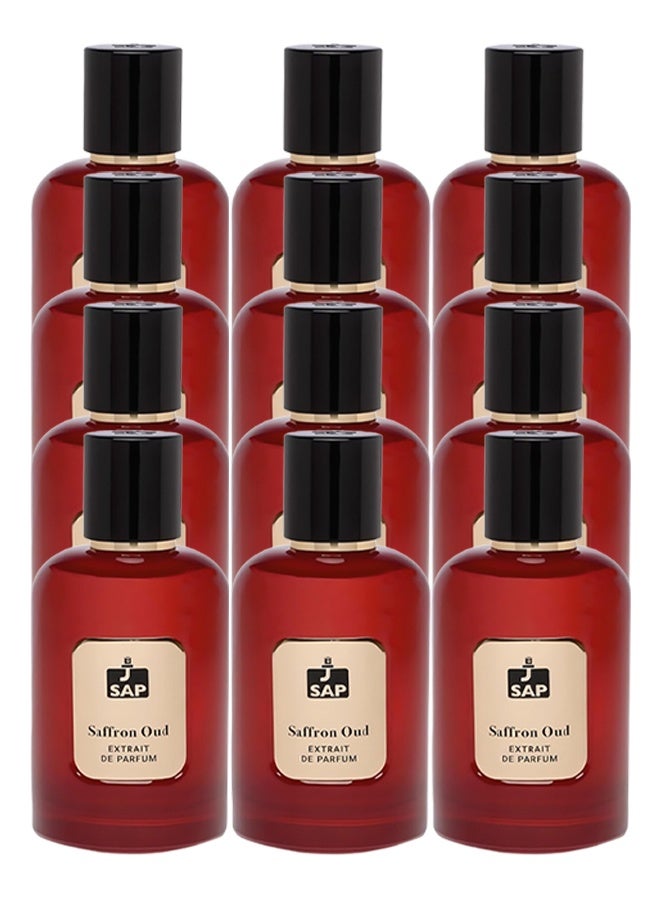 SAP 12 Pieces Saffron Oud Perfume For Unisex 100ml EDP - Image 1