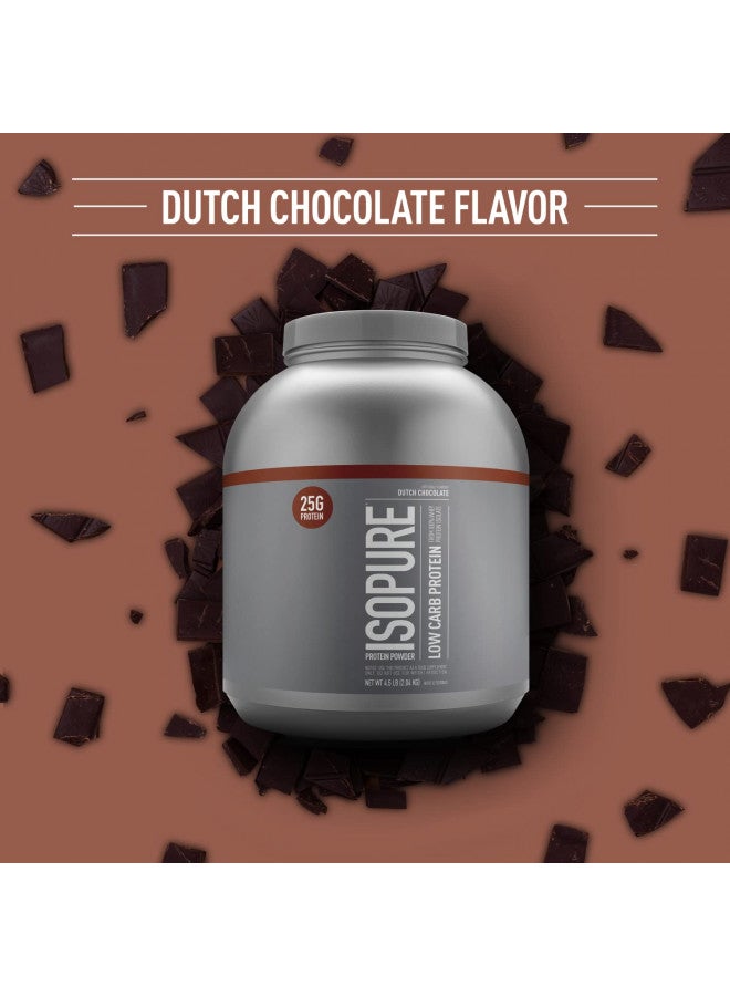 Isopure Isopure Protein Powder, Whey Isolate with Vitamin C & Zinc for Immune Support, 25g Protein, Low Carb & Keto Friendly, Flavor: Dutch Chocolate, 62 Servings, 4.5 Pounds (Packaging May Vary) - Image 2