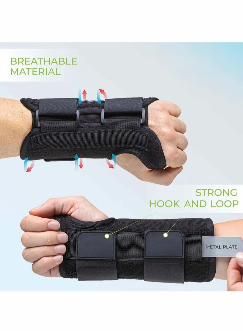 Generic Carpal Tunnel Wrist Brace Support, Breathable Wrist Support Brace Splint (Right, S/M)  - Image 3