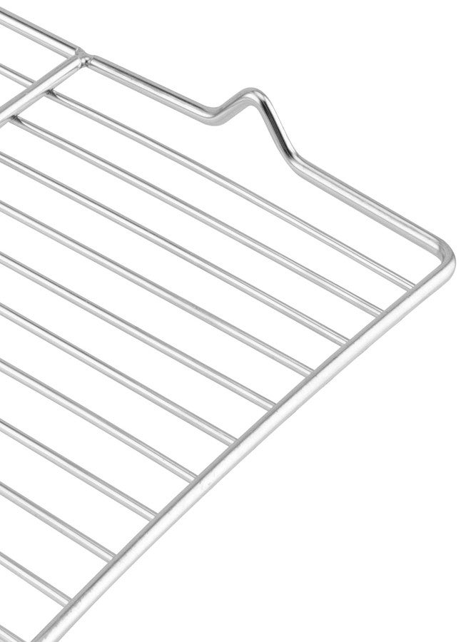 MUKLEI 4 Pack 10 × 8 x 0.8 Inch Metal Grate Cooling Rack, Stainless Steel Small Wire Cooling Rack, Rectangle Baking Cooling Rack for Cooking, Fits Small Toaster Oven, Dishwasher Safe - Image 3