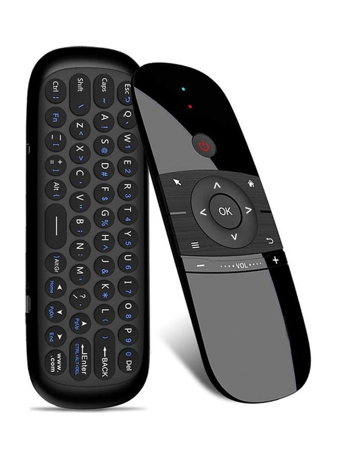 Loquat W1 Wireless Keyboard And Air Mouse Remote Controller Black - Image 1