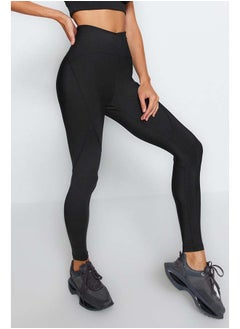 trendyol Black Compression Full Length Knitted Sports Leggings TWOSS21TA0023  - Image 1