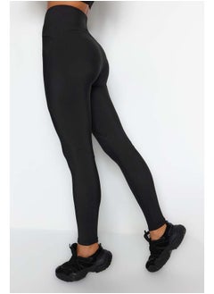 trendyol Black Compression Full Length Knitted Sports Leggings TWOSS21TA0023  - Image 2