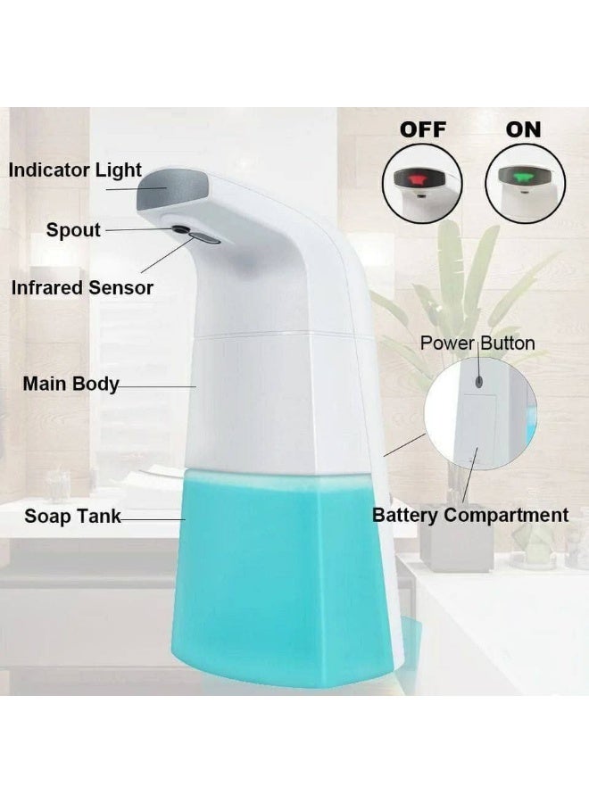Automatic Touchless Foam Soap Dispenser With Sensor White 250ml - Image 2