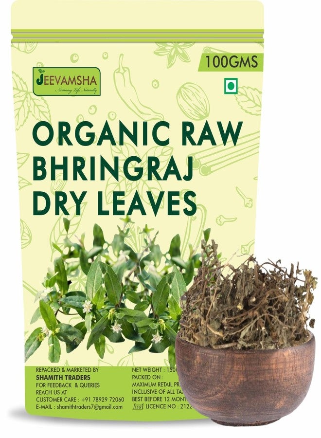 Organic Dried Bhringraj Leaves 100g | Natural Hair Growth & Liver Support Herb | Ayurvedic Herb for Skin & Wellness | No Additives |