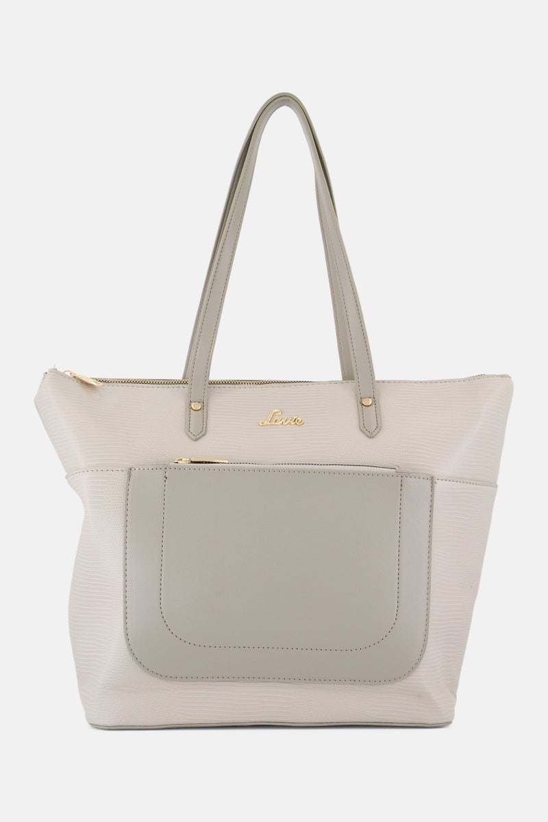 Lavie حقيبة توت نسائية بنقشة حيوانات، رمادي - Image 1