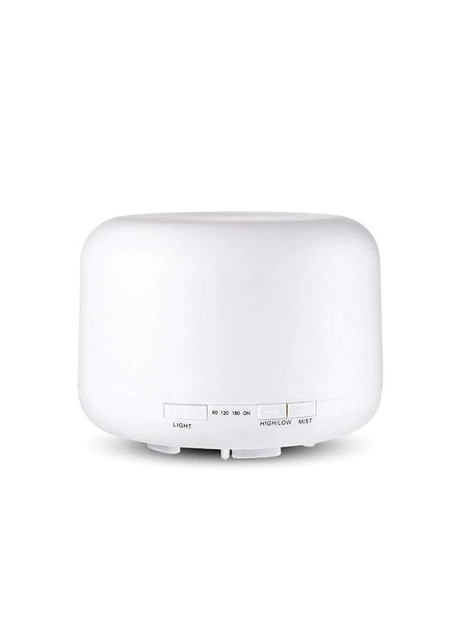 Arabest - Essential Oil Diffuser Humidifier Aromatherapy Aroma Diffuser Timer And Auto Off Safety Switch 7 Led Light Colors Fragrant Oil Vaporizer Humidifier 500Ml Circular Ultrasonic Silent Air Purifier - Image 1