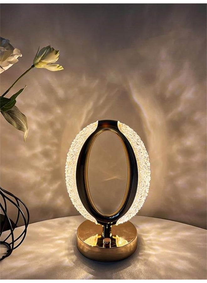 Executive LLC Acrylic Night Desk Lamp, Portable, Romantic Acrylic Night Desk Lamp for Bedroom, Home Furnishing Decoration,Gifts for Kids Friends Lover Party Birthday-Oval Shaped. - Image 1