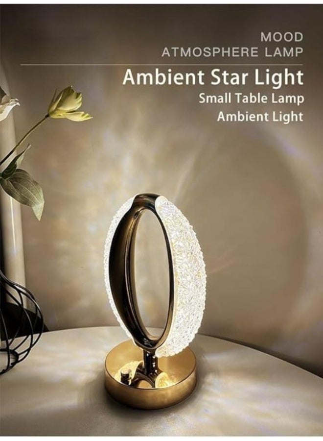 Executive LLC Acrylic Night Desk Lamp, Portable, Romantic Acrylic Night Desk Lamp for Bedroom, Home Furnishing Decoration,Gifts for Kids Friends Lover Party Birthday-Oval Shaped. - Image 2