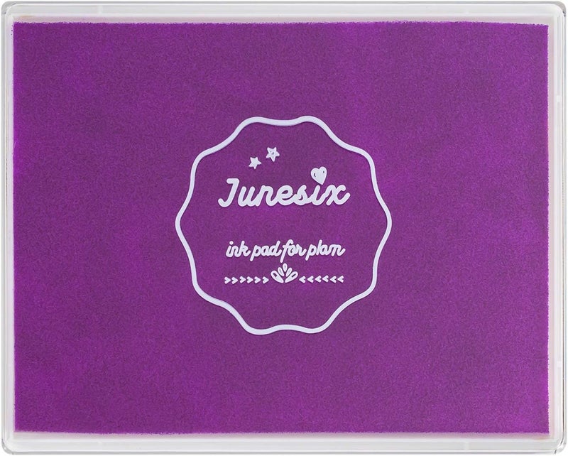 Ink Pad, 5x4'' Washable Stamp Ink Pad for Kids, Purple