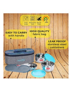 Hazel Hazel stainless steel lunch Box with bag  - Image 2