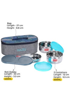 Hazel Hazel stainless steel lunch Box with bag  - Image 3