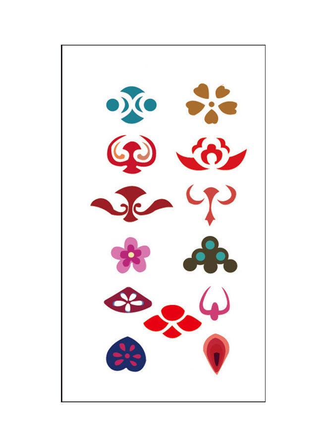 نيبمينينت ملصق تاتو مؤقت عصري مقاوم للماء متعدد الألوان - Image 1