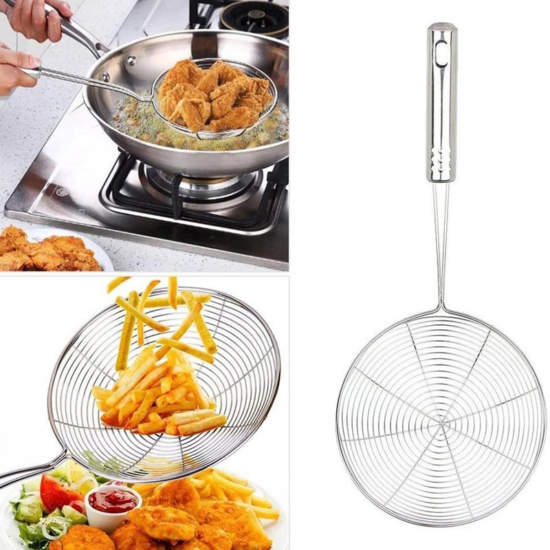 Red Champion Red Champion Premium Large Oil Strainer Perfect Tool for Crispy Fried Foods Effortlessly Removes Excess Oil for Healthier MessFree Frying - Image 2