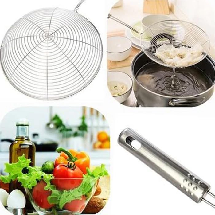 Red Champion Red Champion Premium Large Oil Strainer Perfect Tool for Crispy Fried Foods Effortlessly Removes Excess Oil for Healthier MessFree Frying - Image 4