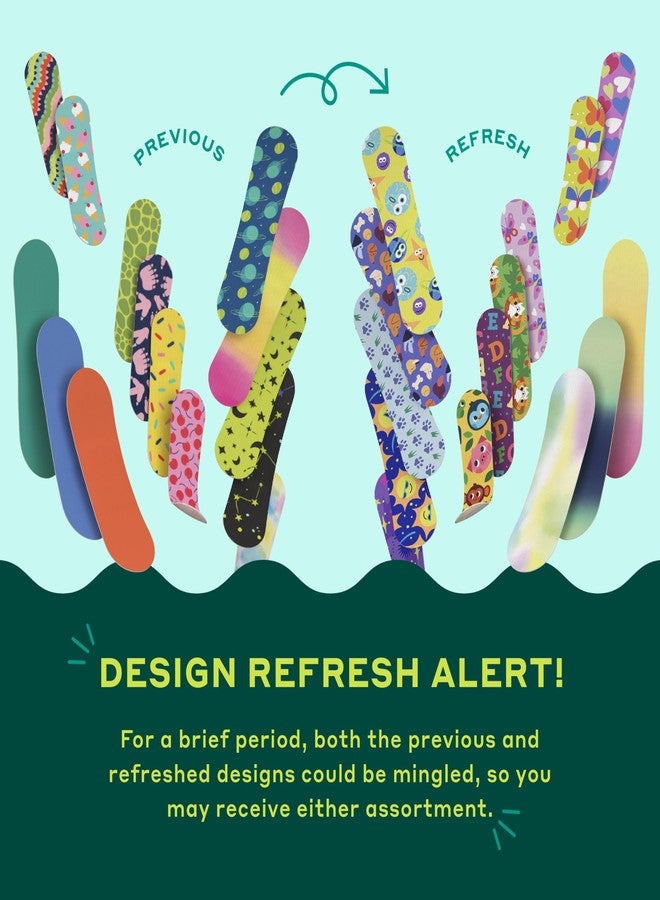 Welly Bravery Badge Value Pack | Adhesive Flexible Fabric Bandages | Assorted Shapes and Patterns for Minor Cuts, Scrapes, and Wounds - 100 Count - Image 4