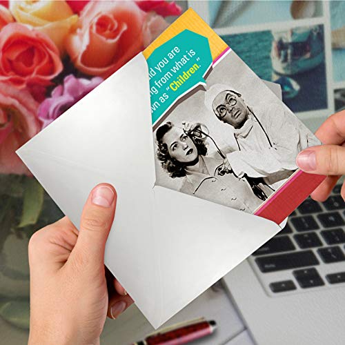 NobleWorks - Happy Mother's Day Card with Envelope - Funny, Retro Greeting Card for Mom, Stepmom - Suffering From Children 0209 - Image 5