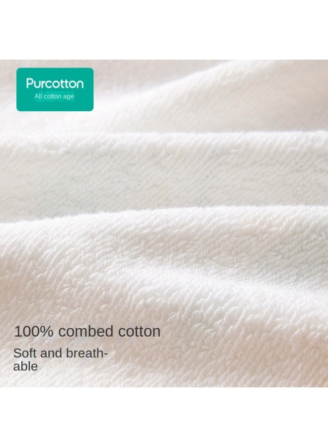 purcotton Cotton】children's Gauze Loop Handkerchief, Soft And Skin-friendly Drool Bib, Baby Face Wash Cloth - Image 3