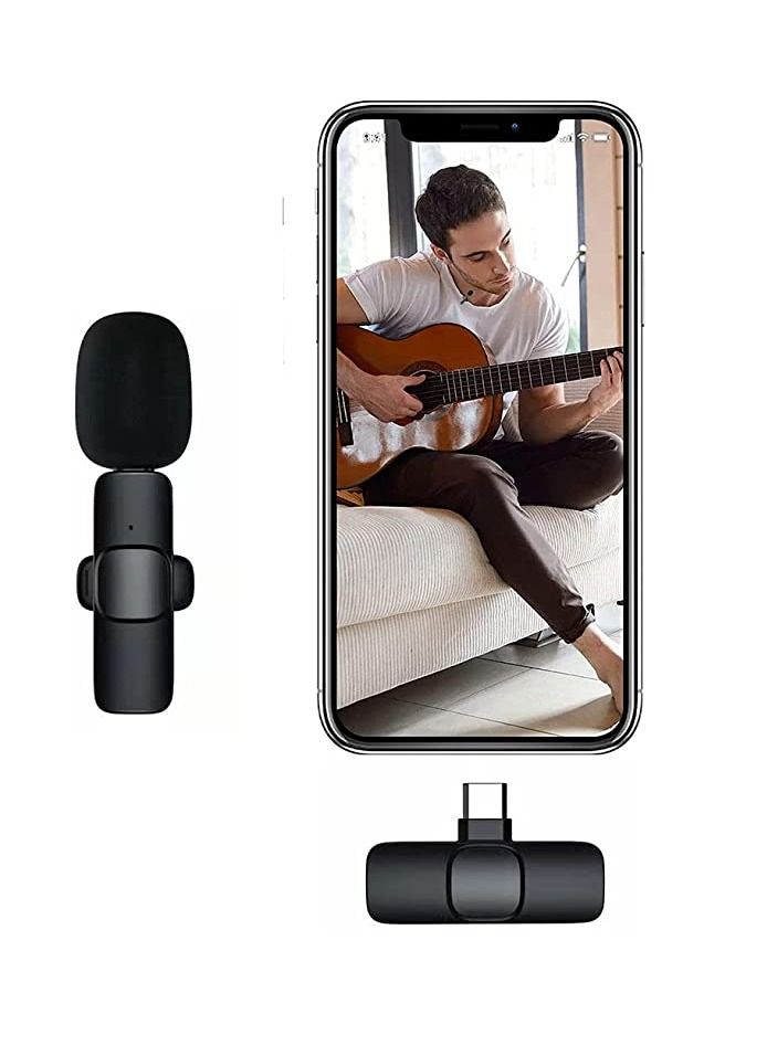 Phone Planet Wireless Lavalier Microphone for Type-C, Plug & Play Mini Mic for Android live broadcast gaming Video Recording - Image 1