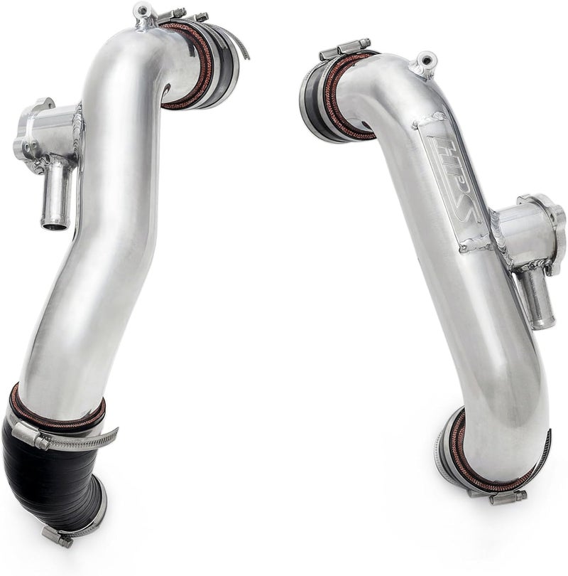 HPS Performance Polish Intercooler Charge Pipe Kit Hot Side for Toyota Sequoia and Tundra 3.4L Turbo - Image 1