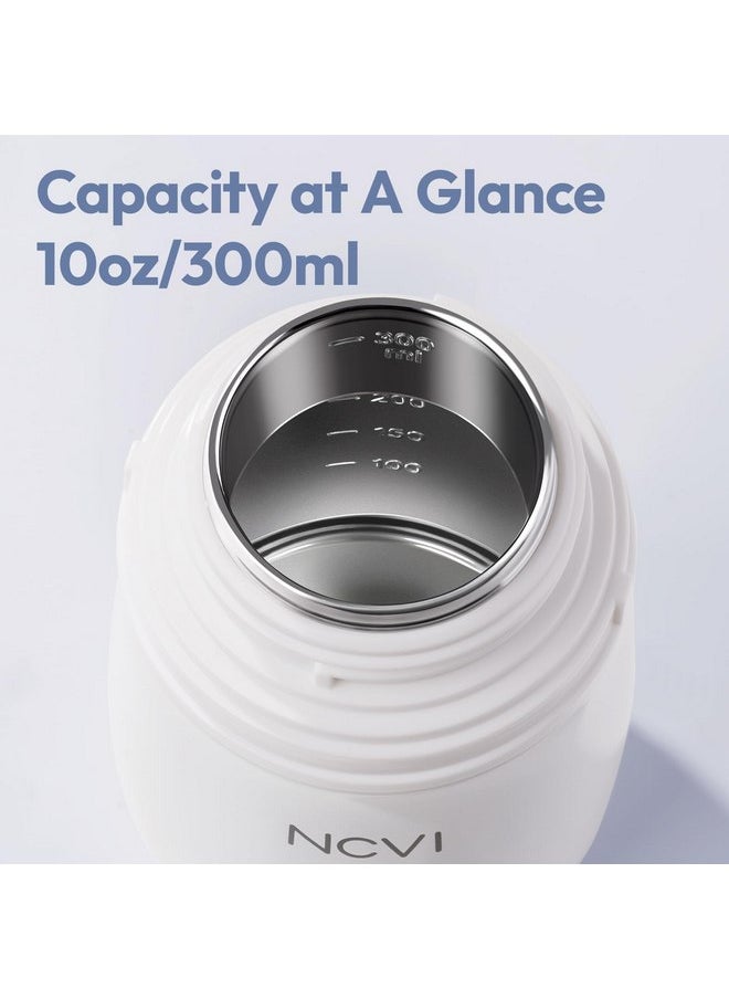 نسفي كوب NCVI Kids المصنوع من الفولاذ المقاوم للصدأ مع شفاطة للأطفال من سن 1 إلى 3 سنوات، كوب تدريب مع شفاطة مقاومة للانسكاب مع مقبض، زجاجة معزولة للحفاظ على الماء/الحليب/المشروبات الباردة والدافئة، أزرق، 10 أونصة سائلة  - Image 3