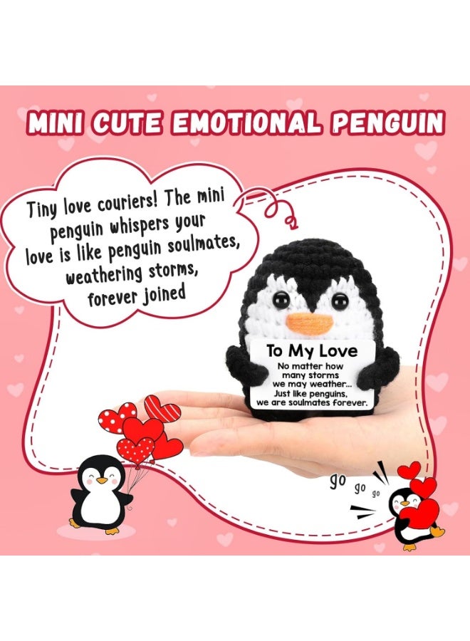 Gifts for Him Her Boyfriend Girlfriend Birthday Christmas, To My Love Handmade Crochet Penguin, Wedding Anniversary Valentines Gift for Women Men, Romantic I Love You Gift for Couples Wife Husband - Image 2