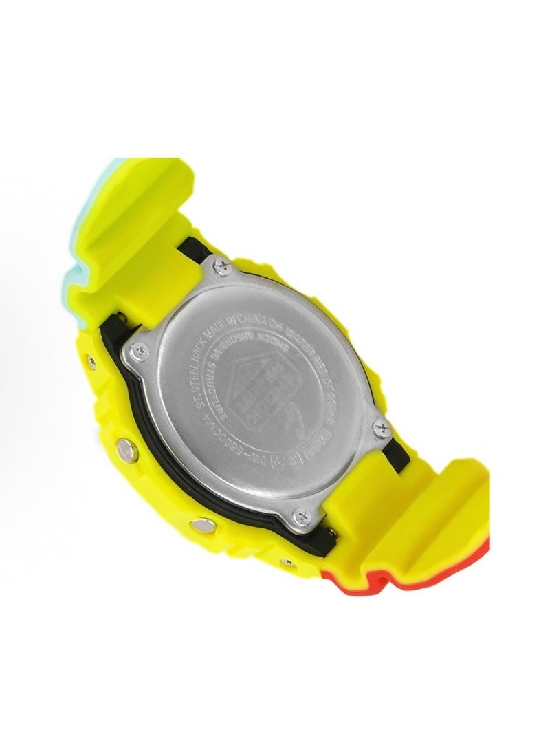 CASIO - octagonal sports waterproof and shockproof watch GA-5600  yellow pink bule - Image 1