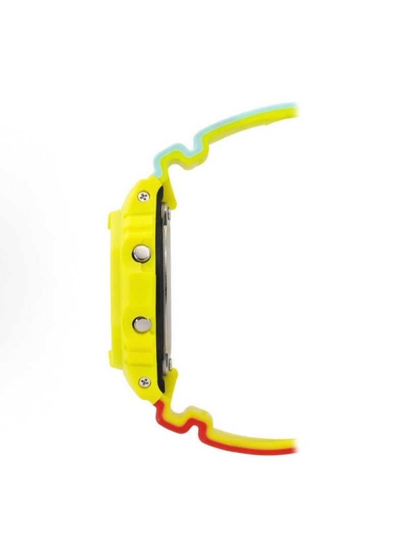 CASIO - octagonal sports waterproof and shockproof watch GA-5600  yellow pink bule - Image 1