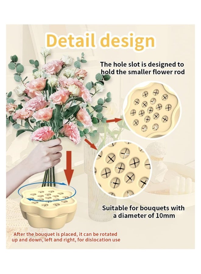 Generic Ikebana Stem Holder 3.5 Inch Florist Tool Silicone Bouquet Holder Floral Arrangement Tool Hanataba Flower Arranger DIY Flower Holder Twist Ring Arranger DIY Floral Projects for Vases Decor  - Image 3