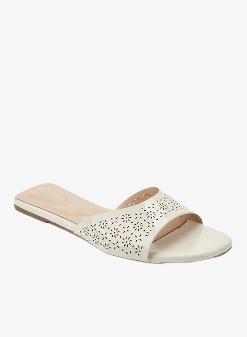 Celeste Women Laser Cut Flat Sandals