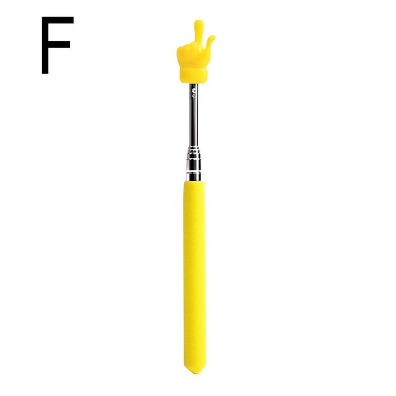Stainless steel extendable finger reading stick, teaching pointer, tour guide baton, children's reading finger stick - Image 1