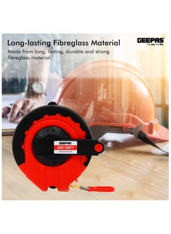 GEEPAS Geepas 30M Fiberglass Measuring Tape | Durable ABS Casing with Metal End Hook | Metric & Imperial Graduations | Model GT59013  - Image 5