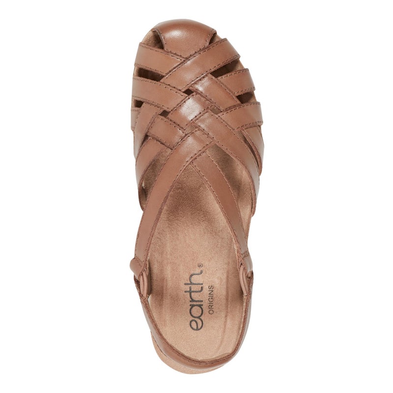 Earth Womenâ€™s Berri Sandal, Dark Brown, 9 M US - Image 5