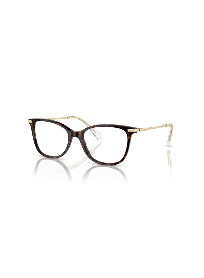 SWAROVSKI Swarovski Woman Square  Eyeglasses- Sk 2010 - Lense Size:52Mm - Dark Havana - Image 1