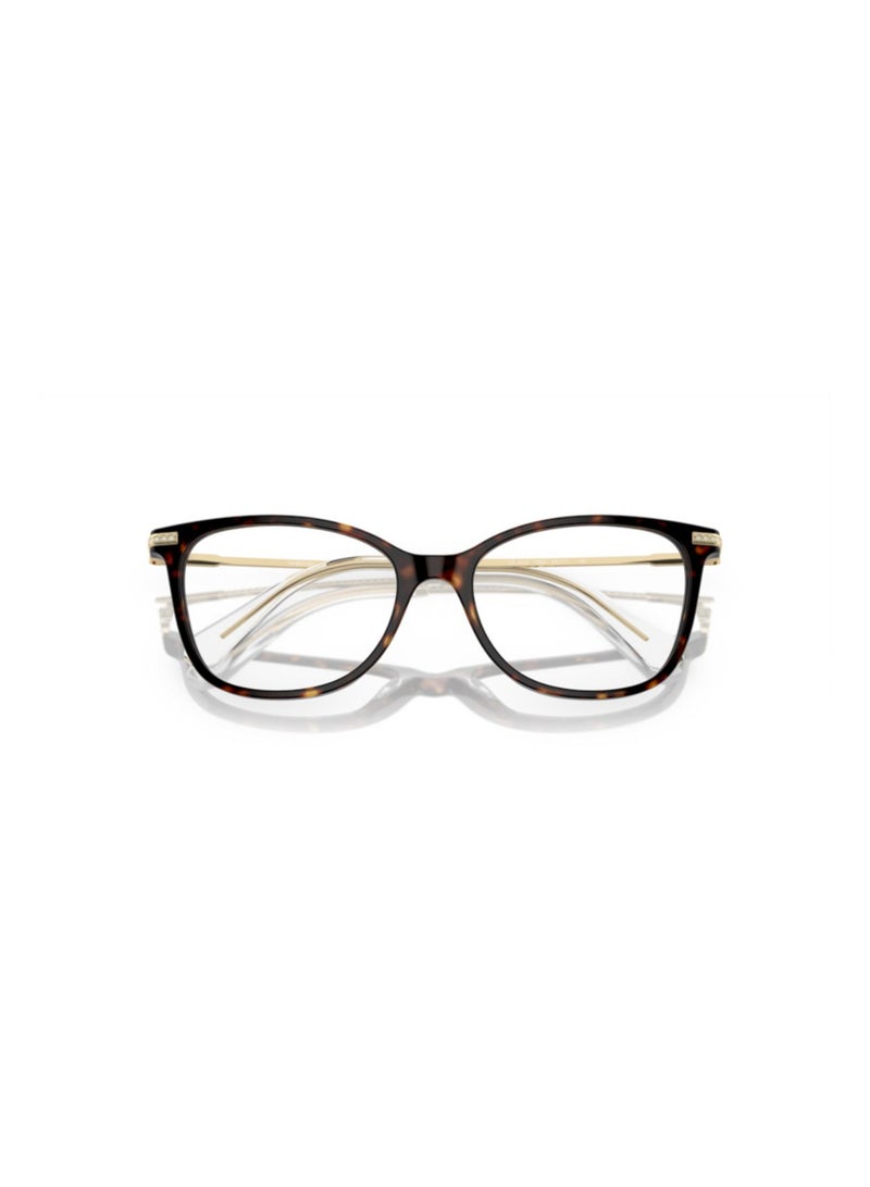 SWAROVSKI Swarovski Woman Square  Eyeglasses- Sk 2010 - Lense Size:52Mm - Dark Havana - Image 5