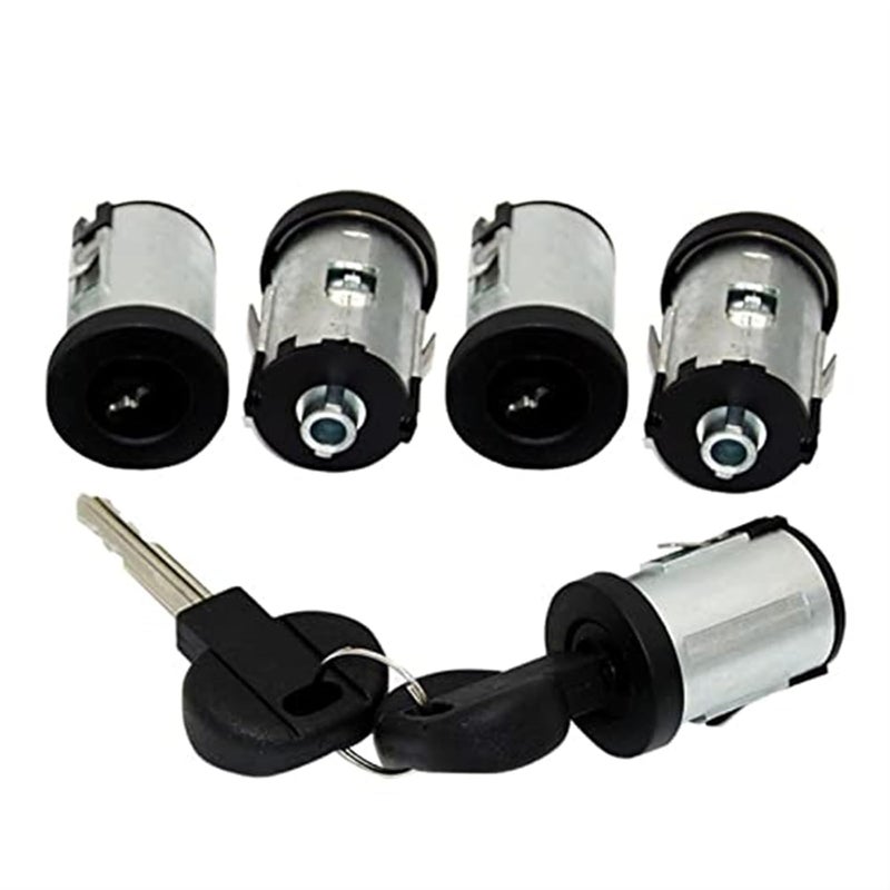 QASULER Door Lock Barrel Set 5PCS for Fiat and Citroen - Image 3