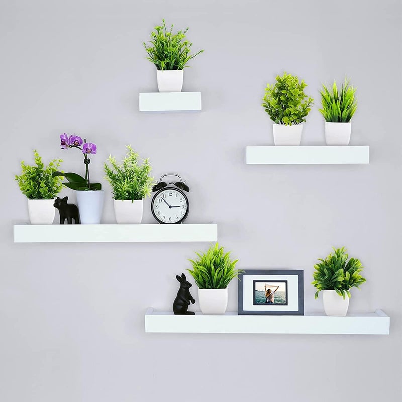 Dekorly Artificial Potted Plants, 8 Pack Artificial Plastic Eucalyptus Plants Small Indoor Potted Houseplants, Small Faux Plants for Home Decor Bathroom Office Farmhouse (Set 0F 8) - Image 3