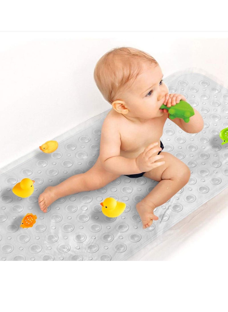 Extra Long Non-slip TPR Rubber Bath Mat (100x40cm) - Image 5