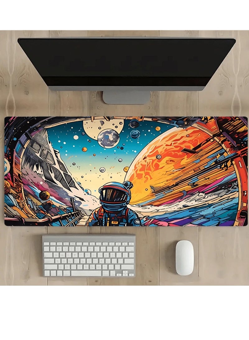 Spaceman and Planets Mouse Pad 90*40cm - Image 4